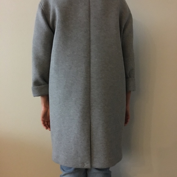 J. Crew Drapey Heather Gray Coat - Picture 5 of 7